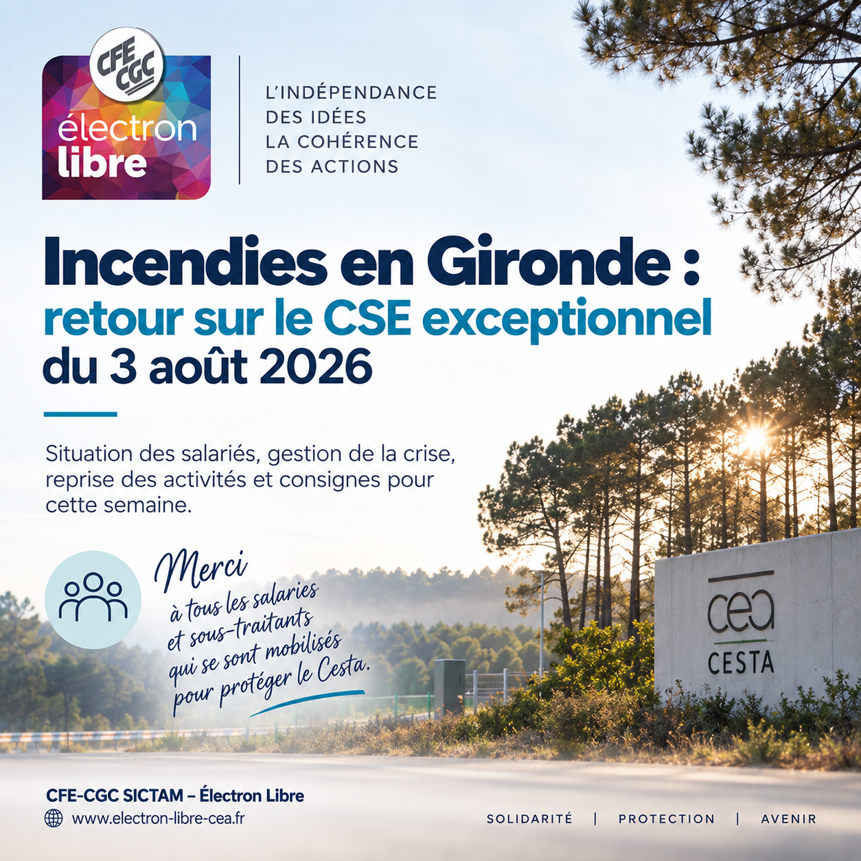 You are currently viewing Incendies en Gironde : retour sur le CSE exceptionnel de ce lundi 3 août 2026