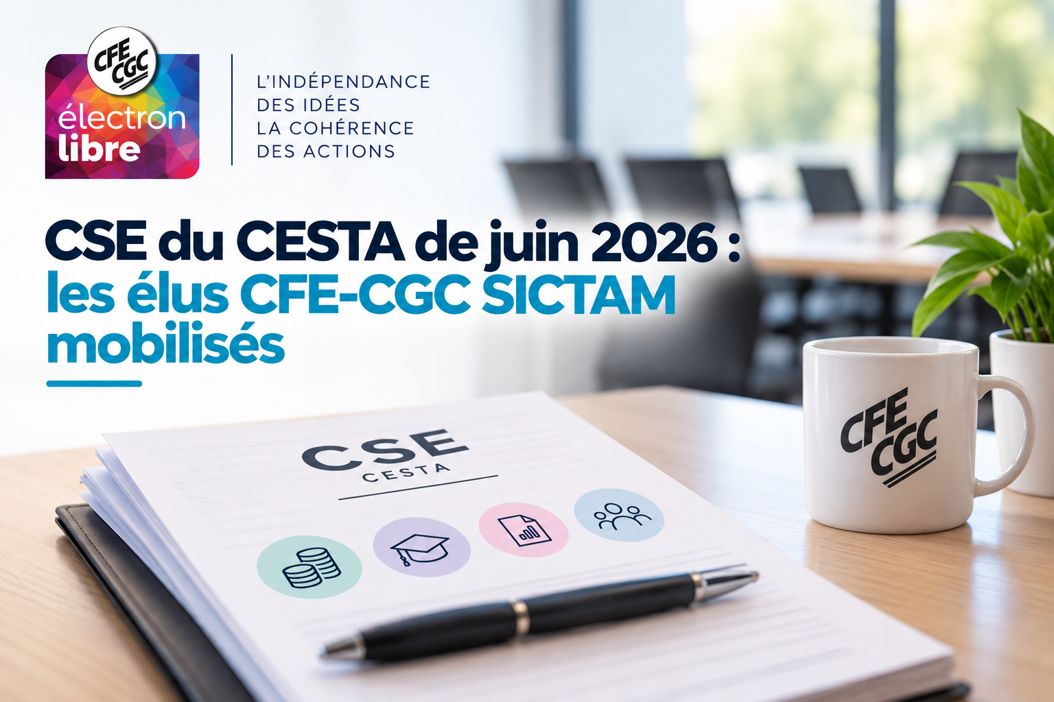 You are currently viewing CSE du CESTA de juin 2026 : les élus CFE-CGC SICTAM mobilisés et majoritaires