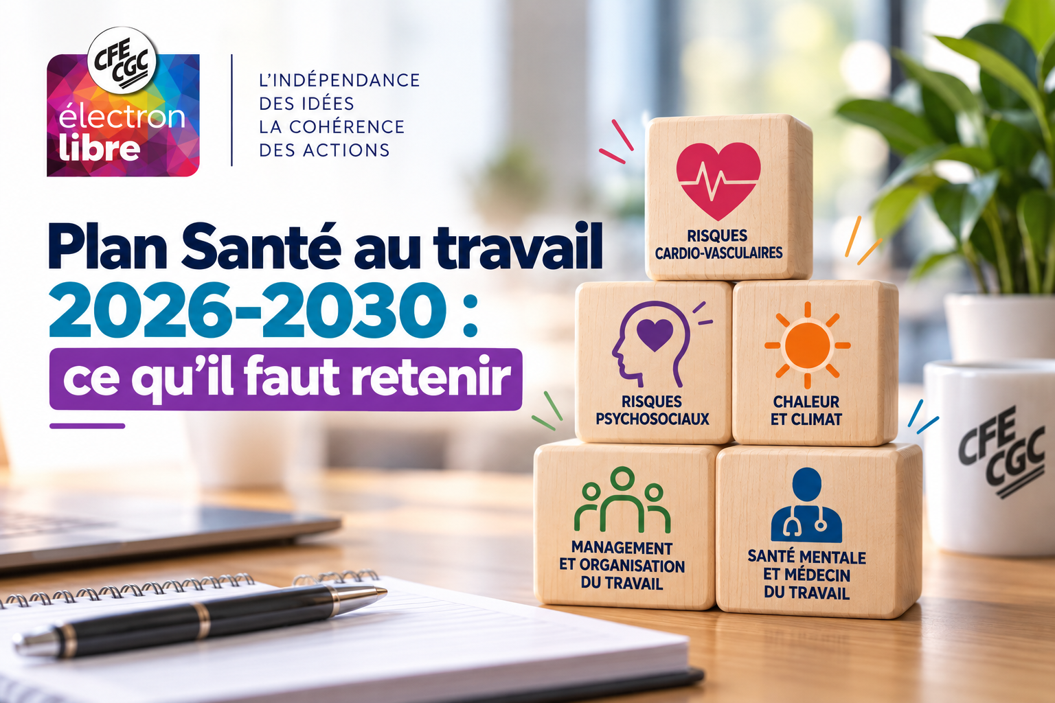 You are currently viewing Plan Santé au travail 2026-2030 : ce qu&rsquo;il faut retenir, et ce que la CFE-CGC SICTAM surveillera