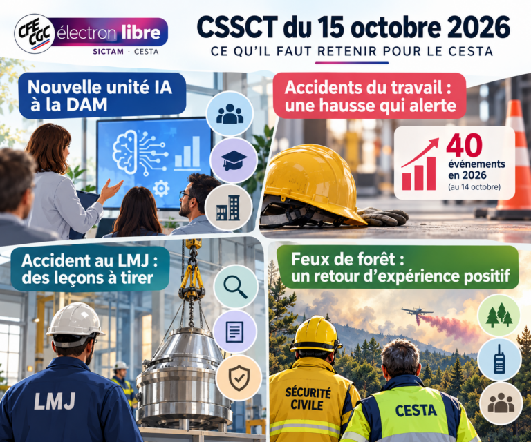Lire la suite à propos de l’article CSSCT du 15 octobre 2026 : ce qu’il faut retenir pour le CESTA